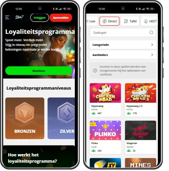 slot7 casino mobversie